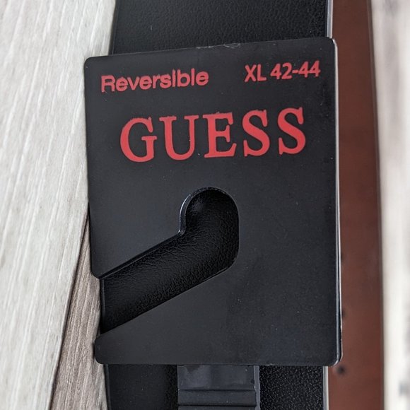 Guess* Men's Reversible Brown/Black Smooth Handcrafted Belt~ Size XL (42-44) - Picture 5 of 10